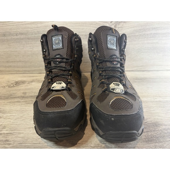 Skechers Work Blais Bixford Steel Toe Boots Mens Size 12 Waterproof Hiking 77054 main image 5